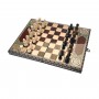 Alhambra Medium Gloss Lacquered Granada Inlay Folding Chess Set