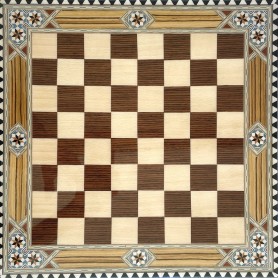 Folding Chess Game + Wood Chips (Syrian inlay) - Arab Home Decor