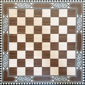 Inlaid Taracea chess board 40 cm Matt lacquered Made in Granada