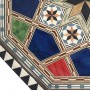 Taracea Inlaid tray with 8 sides of 20 cm in diameter