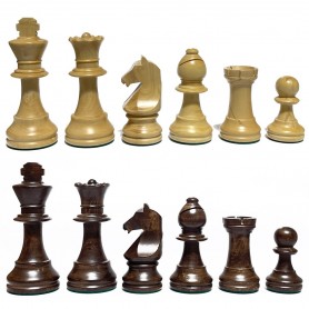 Staunton Wooden Chess Pieces Europe King of 77 mm