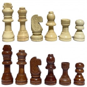 Wooden Chess Pieces for 30 cm Board