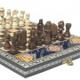 Small Alhambra Model Glossy Lacquered Inlay Granada Folding Chess Set