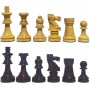 Staunton Chess Pieces in Varnished Boxwood King 76 mm