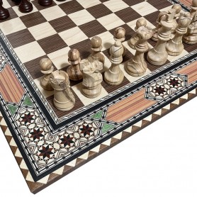 Special Edition Complete 50cm Granada Inlay Chess Board Set