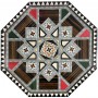 Generalife 8 sided Taracea inlay tray with a diameter of 25 cm