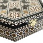 Multi star inlaid jewelery box with mirror