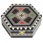 Hexagonal inlay Taracea compact 16 cm