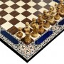 Complete Set 40 cm Inlaid Chess Board Generalife Model with Pieces