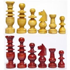 Spanish Crown Wooden Chess Pieces for a 40 cm Board