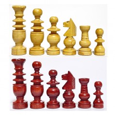 Piezas de Ajedrez Corona Española de Madera para Tablero de 30 cm