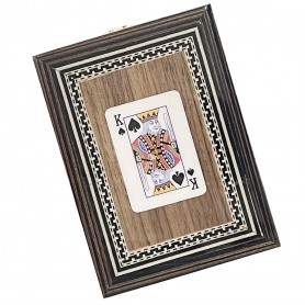 Caja de baraja de Taracea de 1 de 9x12 cm
